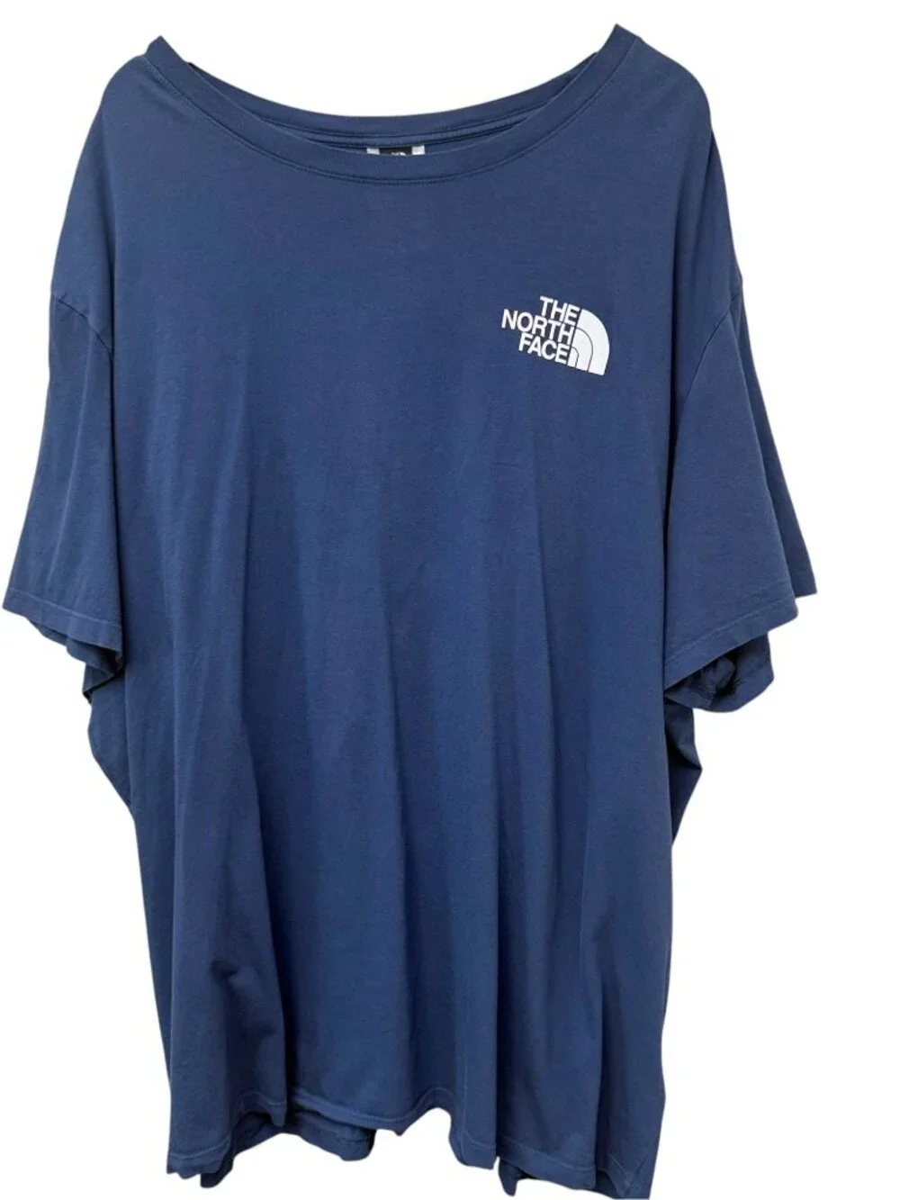 The North Face Men's T-shirt Size 4X Navy Blue Logo Graphic Tee Big Tall Casual